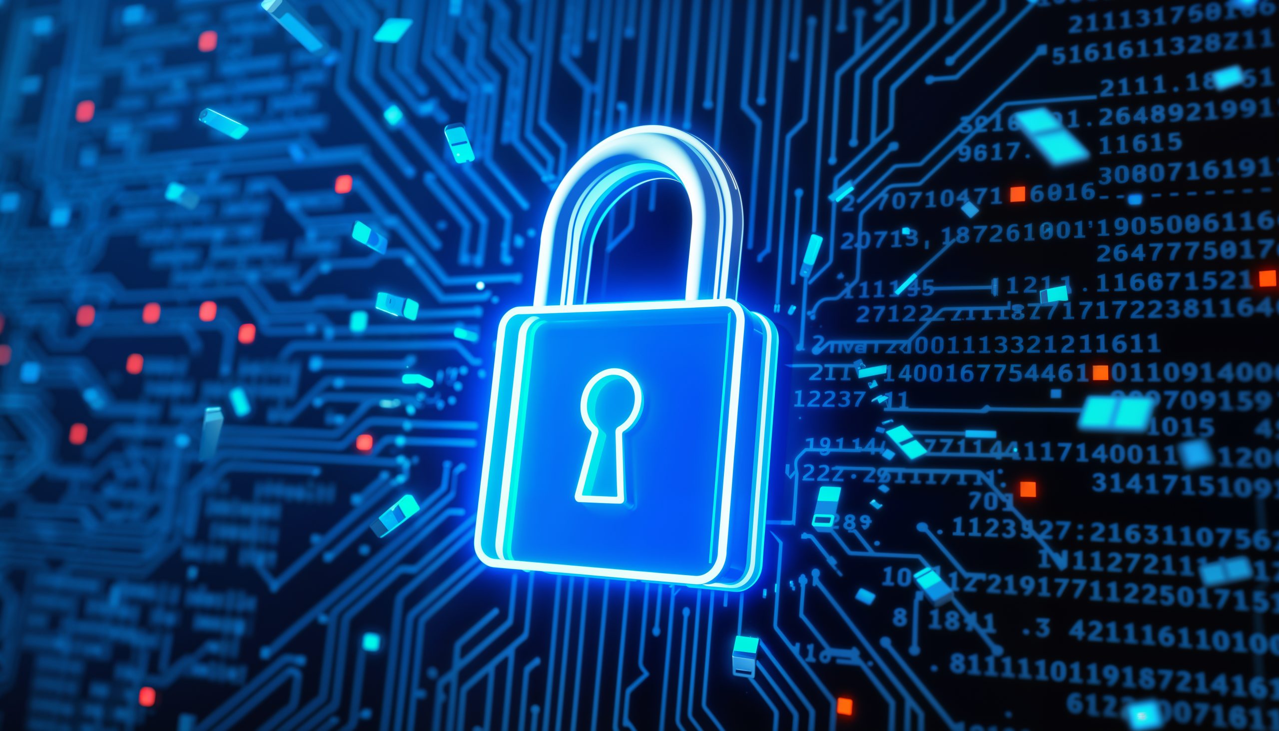 abstract cybersecurity concept design